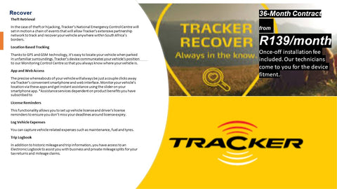 TRACKER RECOVER
